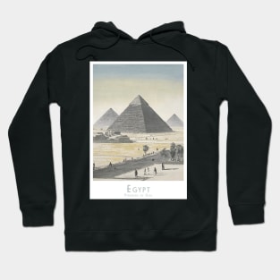 Vintage Majestic Giza Pyramids Egypt Hoodie